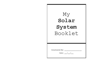 Preview of Montessori Booklet-Solar System