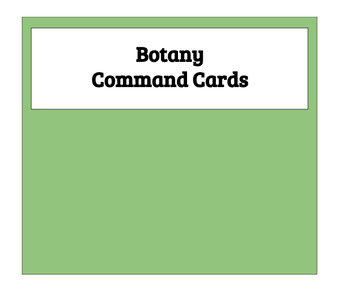 Preview of Montessori Botany Command Cards