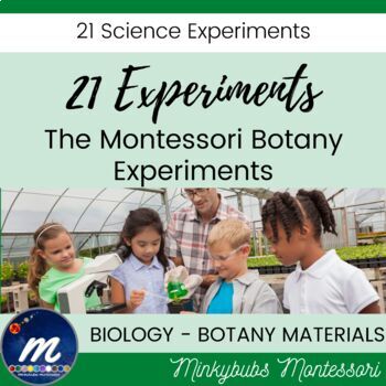 Preview of Montessori Botany Experiments 21 Experiments Suitable Homeschool ALL STUDENTS