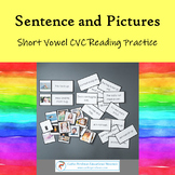 Montessori CVC Sentence and Picture Matching Reading Activity