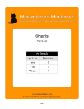 Preview of Montessori Charts Workbook 1
