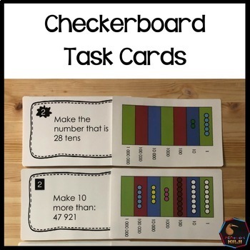 Preview of Montessori Checkerboard Task cards