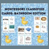 Montessori Classified Cards: Bathroom Edition 