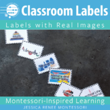 Montessori Classroom Centre Labels with Real Pictures, Sub