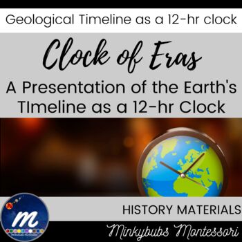 Preview of Montessori Clock of Eras Geology Timeline Impressionistic