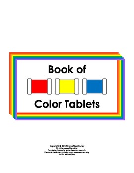 Preview of Montessori Color Box 2 - Control Book and printables