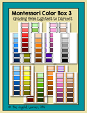 Montessori Color Tablets, Box 3 - Grading Colors from Dark