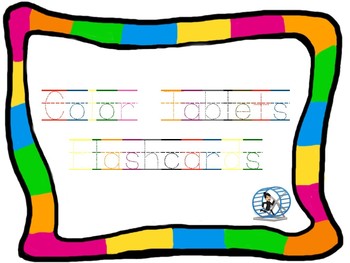 Preview of Montessori Color Tablets Flashcards/Booklet