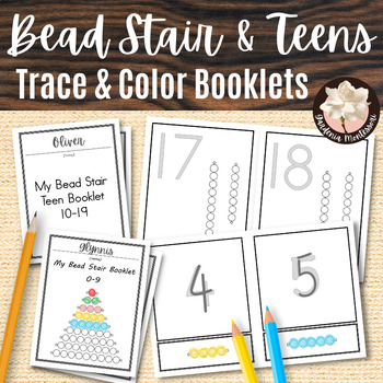 Preview of Montessori Colored Bead Bars Booklets - for Montessori Bead Stair and Teen Board