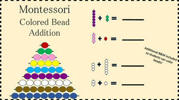 Preview of Montessori Colored Bead Stair Addition