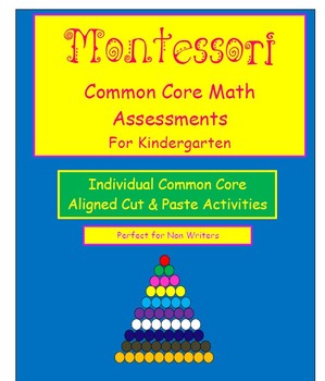 Preview of Montessori Common Core Kindergarten Math Assessments
