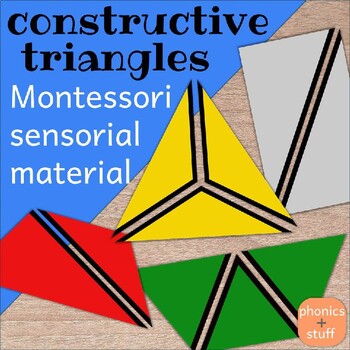 Montessori Constructive Triangles by Phonics and Stuff | TpT