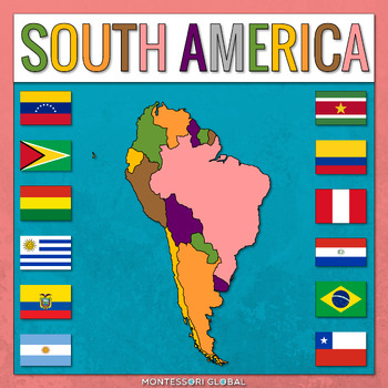 Preview of South America Countries with Capitals