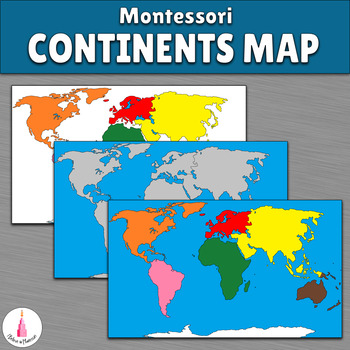 Preview of Montessori Continents Map