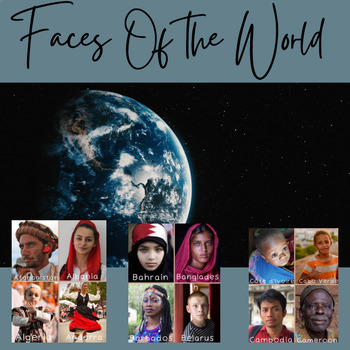 Preview of Montessori Conversation Cards: Faces of the World 