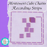 Montessori Cube Chains Recording Strips