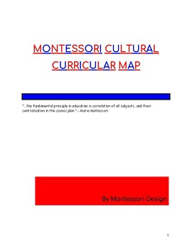 Preview of Montessori Cultural Map