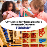 Montessori DAILY Lesson Plan FEBRUARY 4 weeks of curriculu
