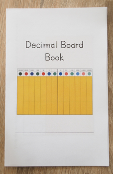 Preview of Montessori Decimal Board Book