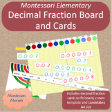 Montessori Decimal Fraction Board and Cards