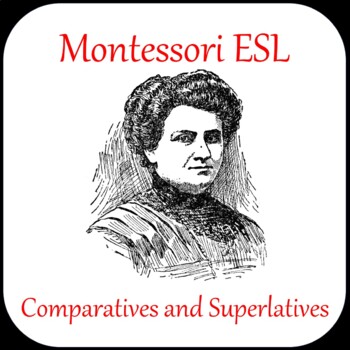 Preview of Montessori EFL/ESL - comparatives and superlatives (A4)
