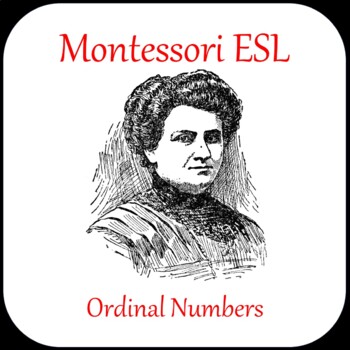 Preview of Montessori EFL/ESL - ordinal numbers (A4)