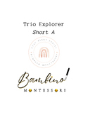 Montessori Trio Explorer - Short Vowel A
