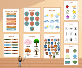 Montessori Educational Posters - More Sugar Font - Pastel 