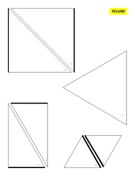 Preview of Montessori Elementary Geometry - Constructive Triangles Outline Template