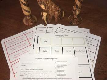 Preview of Montessori Elementary: Grammar Boxes and Grammar Commands - Complete Set