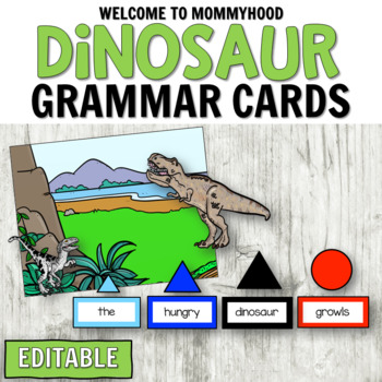 Preview of Montessori Elementary Grammar: Dinosaur Grammar Farm