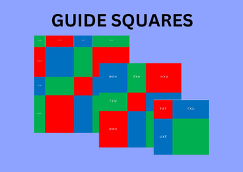 Preview of Montessori Elementary Guide Squares