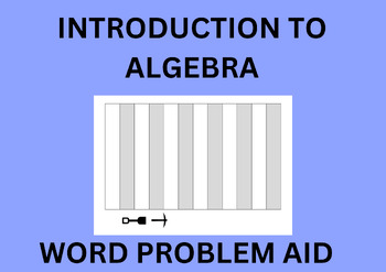 Preview of Montessori Elementary Introduction to Algebra (Garden Word Problem Aid)
