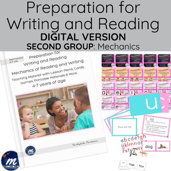 Preview of Montessori Emerging Reading and Writing 2nd Group WITH DIGITAL Bundle