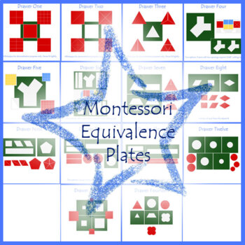 Preview of Montessori Equivalence Plates  - SVG Cut Files Edition