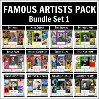 Preview of Montessori Famous Artists Bundle Set 1