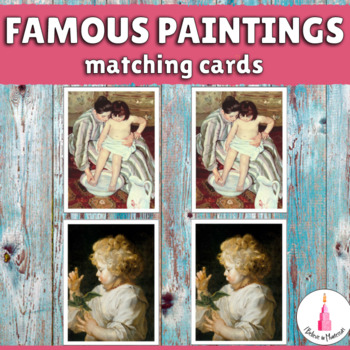 Preview of Famous Paintings Matching Activity