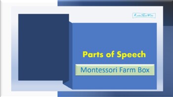 Preview of Montessori Farm Box (Parts of a Speech)  - Interactive PowerPoint Activity!