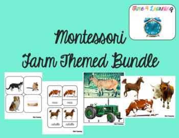 Preview of Montessori Farm Themed Study Bundle