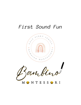 Preview of Montessori First Sound Fun - PHONICS
