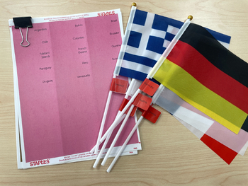 Preview of Montessori Flags of the World Labels *BUNDLE*