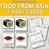 Montessori Food from Asia 4-Part Cards: Asia Geography (Ch