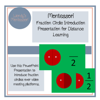 Preview of Montessori Fraction Circle Introduction PowerPoint PresentationDistance Learning