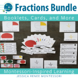 Montessori Fractions Bundle with Cards and Booklets