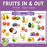 Montessori Fruits Inside and Outside 3 Part Cards