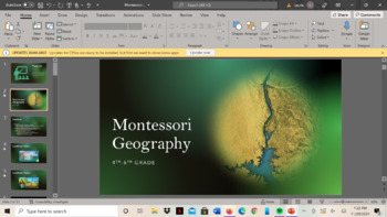 Preview of Montessori Geography 4th-6th Grade