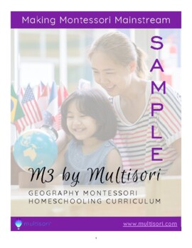 Preview of Montessori Geography Curriculum by Multisori FREE Position, Direction, Landforms
