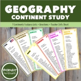 Montessori Geography - Lower Elementary - Continent Study