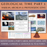 Montessori Geological Time Work Part 1/Hadean, Archean + P