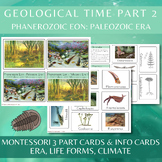 Montessori Geological Time Work Part 2 / Phanerozoic Eon /